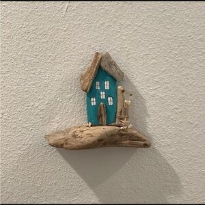 Driftwood Art, Driftwood Beach House, Sea Glass Art, Coastal Decor